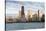 Chicago Skyline from North Avenue Beach at Dusk-Alan Klehr-Stretched Canvas
