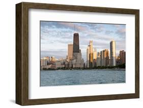 Chicago Skyline from North Avenue Beach at Dusk-Alan Klehr-Framed Photographic Print