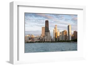 Chicago Skyline from North Avenue Beach at Dusk-Alan Klehr-Framed Photographic Print