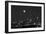 Chicago Skyline & Full Moon In Black & White-Steve Gadomski-Framed Photographic Print