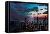 Chicago Skyline Hues-Milli Villa-Framed Stretched Canvas