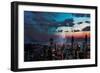 Chicago Skyline Hues-Milli Villa-Framed Premium Giclee Print