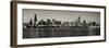 Chicago Skyline In Black And White-Patrick Warneka-Framed Photographic Print