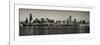 Chicago Skyline In Black And White-Patrick Warneka-Framed Photographic Print