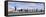 Chicago Skyline Panorama with Skyscrapers over Lake Michigan with Cloudy Blue Sky.-Songquan Deng-Framed Stretched Canvas