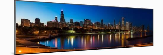 Chicago Skyline Panorama-Steve Gadomski-Mounted Photographic Print