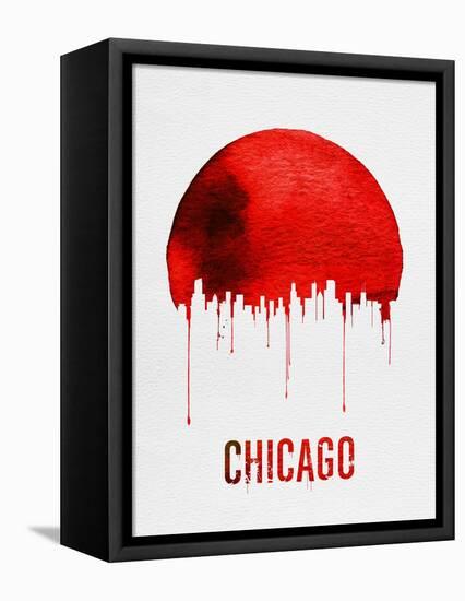 Chicago Skyline Red-Unknown-Framed Stretched Canvas