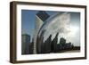 Chicago Skyline Reflected by the Bean-Patrick J. Warneka-Framed Photographic Print