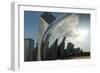 Chicago Skyline Reflected by the Bean-Patrick J. Warneka-Framed Photographic Print