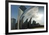 Chicago Skyline Reflected by the Bean-Patrick J. Warneka-Framed Photographic Print