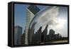 Chicago Skyline Reflected by the Bean-Patrick J. Warneka-Framed Stretched Canvas