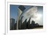 Chicago Skyline Reflected by the Bean-Patrick J. Warneka-Framed Photographic Print