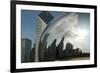 Chicago Skyline Reflected by the Bean-Patrick J. Warneka-Framed Photographic Print