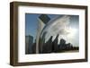 Chicago Skyline Reflected by the Bean-Patrick J. Warneka-Framed Photographic Print
