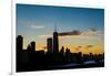 Chicago Skyline Silhouette-Steve Gadomski-Framed Photographic Print