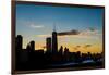 Chicago Skyline Silhouette-Steve Gadomski-Framed Photographic Print