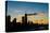 Chicago Skyline Silhouette-Steve Gadomski-Stretched Canvas