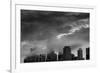 Chicago Skyline Storm BW-Steve Gadomski-Framed Photographic Print