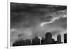 Chicago Skyline Storm BW-Steve Gadomski-Framed Photographic Print