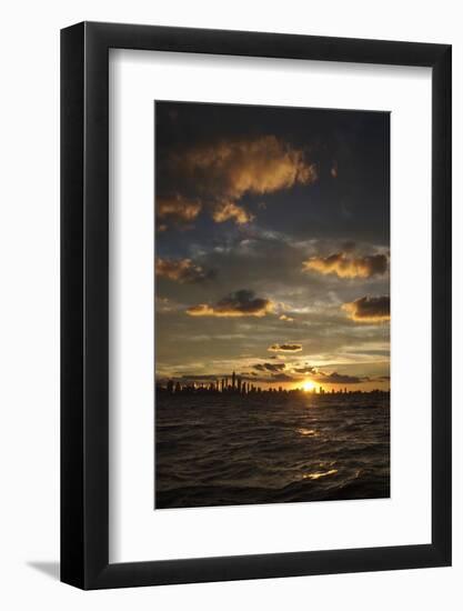 Chicago Skyline Sunset-Steve Gadomski-Framed Photographic Print