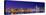 Chicago skyline with Cubs World Series lights night, Lake Michigan, Chicago, Cook County, Illino...-null-Stretched Canvas