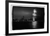Chicago Skyline with Fireworks-Steve Gadomski-Framed Photographic Print
