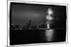 Chicago Skyline with Fireworks-Steve Gadomski-Mounted Photographic Print