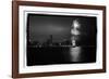 Chicago Skyline with Fireworks-Steve Gadomski-Framed Photographic Print