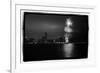 Chicago Skyline with Fireworks-Steve Gadomski-Framed Photographic Print