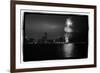 Chicago Skyline with Fireworks-Steve Gadomski-Framed Photographic Print