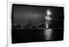 Chicago Skyline with Fireworks-Steve Gadomski-Framed Photographic Print