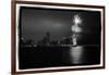 Chicago Skyline with Fireworks-Steve Gadomski-Framed Photographic Print