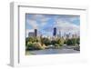 Chicago Skyline with Skyscrapers Viewed from Lincoln Park over Lake.-Songquan Deng-Framed Photographic Print