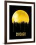 Chicago Skyline Yellow-null-Framed Art Print