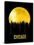 Chicago Skyline Yellow-null-Stretched Canvas