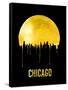 Chicago Skyline Yellow-null-Framed Stretched Canvas