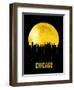 Chicago Skyline Yellow-null-Framed Art Print