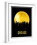 Chicago Skyline Yellow-null-Framed Art Print