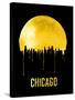 Chicago Skyline Yellow-null-Stretched Canvas