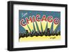 Chicago skyline-Vintage Reproduction-Framed Giclee Print