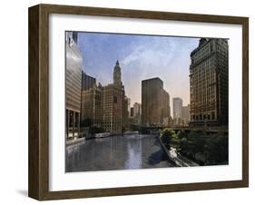 Chicago Skyline-Pete Kelly-Framed Giclee Print