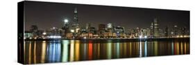 Chicago Skyline-Patrick Warneka-Stretched Canvas