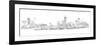 Chicago Skyline-Avery Tillmon-Framed Premium Giclee Print