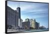 Chicago Skyline-Patrick Warneka-Framed Stretched Canvas