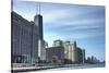 Chicago Skyline-Patrick Warneka-Stretched Canvas