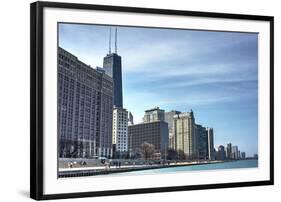 Chicago Skyline-Patrick Warneka-Framed Photographic Print