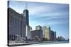 Chicago Skyline-Patrick Warneka-Stretched Canvas