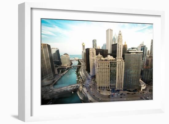 Chicago Skyline-Bill Carson Photography-Framed Art Print