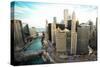 Chicago Skyline-Bill Carson Photography-Stretched Canvas