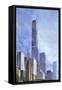 Chicago Skyline-Ruth Day-Framed Stretched Canvas